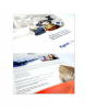 ulotka 120 x 120 mm, druk pełnokolorowy obustronny 4+4, na papierze offsetowym 170 g, 250 sztuk 